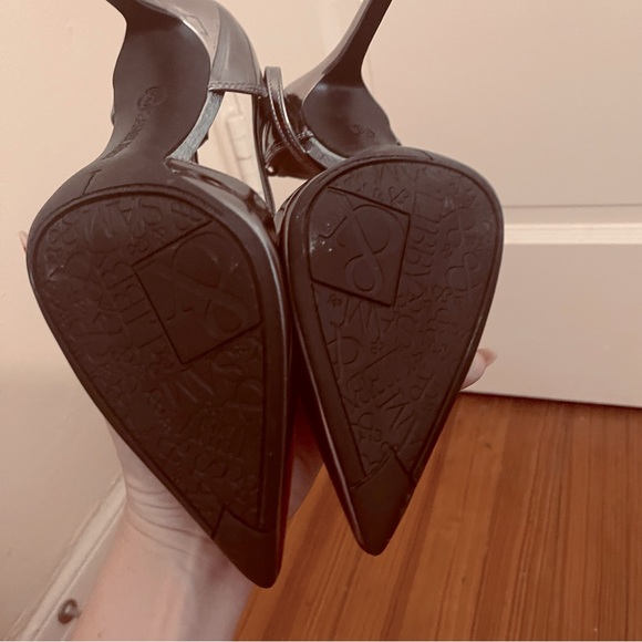 Gunmetal T-strap heels - Picture 3 of 5